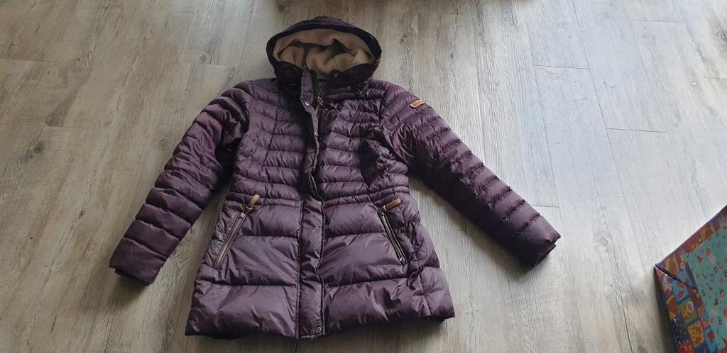 Moscow jas maat L, Kleding | Dames, Jassen | Winter, Ophalen of Verzenden, Zo goed als nieuw, Maat 38/40 (M), Blauw