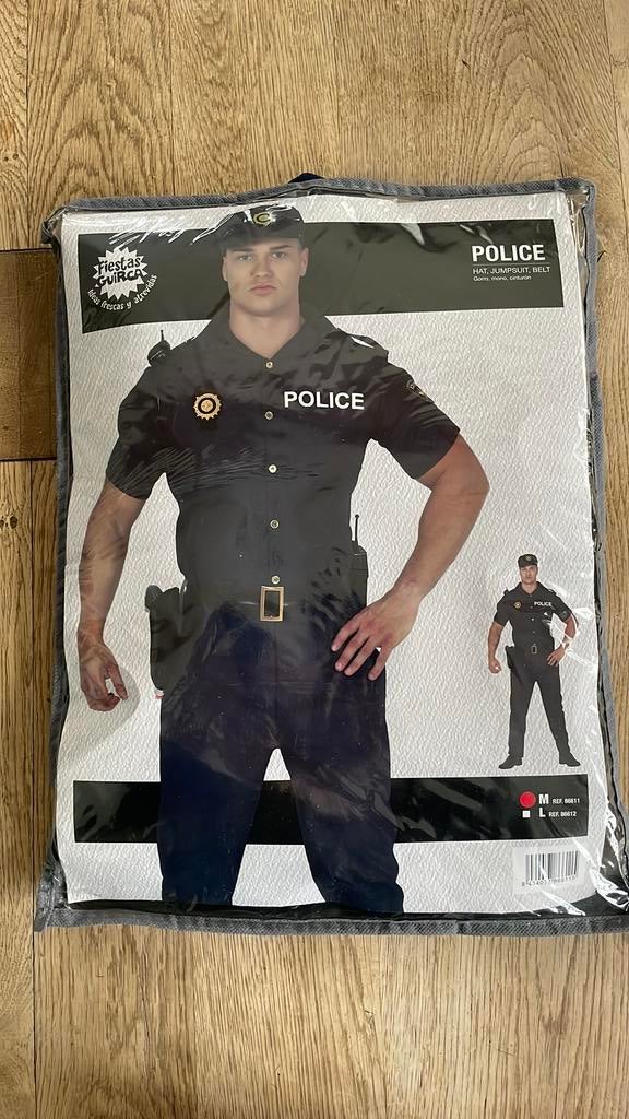 Politiepak/politieuniform heren carnaval maat M, Kleding | Heren, Carnavalskleding en Feestkleding, Ophalen of Verzenden, Zo goed als nieuw