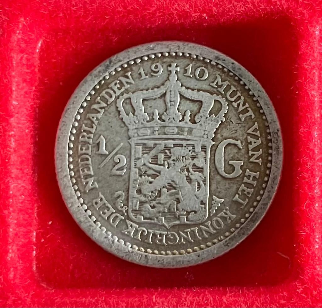 VERSCHILLENDE JAREN ½ gulden Wilhelmina 'Hermelijnen Mantel', Postzegels en Munten, Munten | Nederland, Ophalen, ½ gulden, Zilver