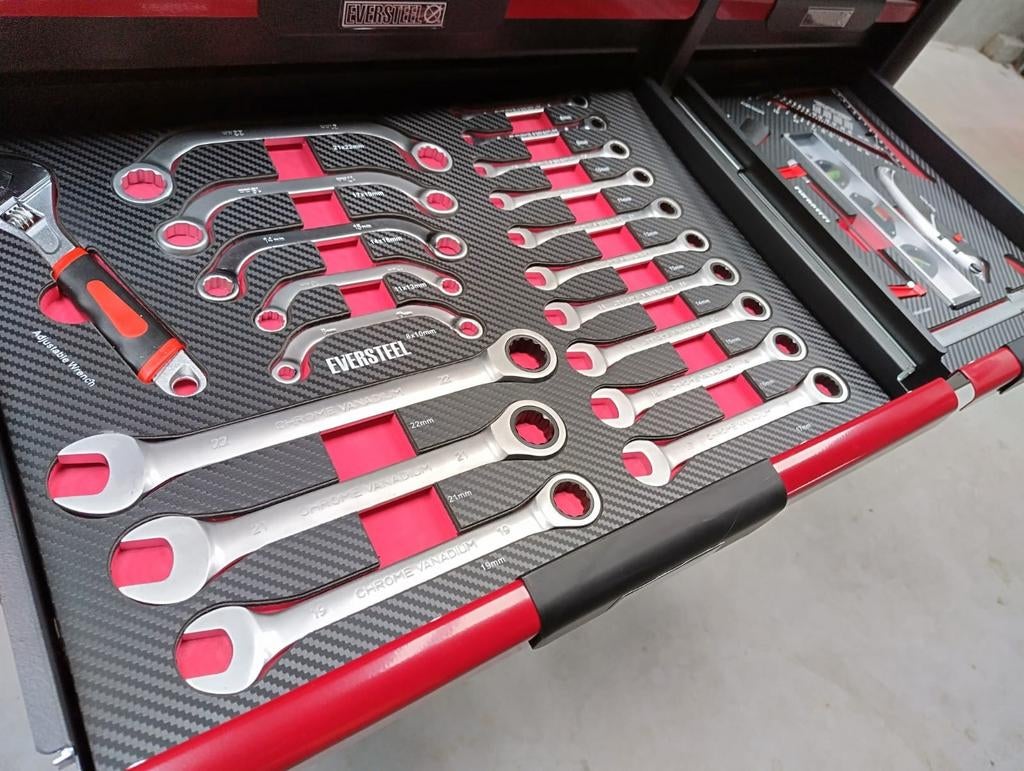 eversteel gereedschapwagen 12 laden 10 gevuld, Ophalen of Verzenden, Gevuld, Nieuw