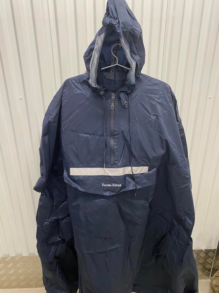 Human Nature Blauwe Regenjas - Maat M, Ophalen of Verzenden, Zo goed als nieuw, Maat 48/50 (M), Blauw