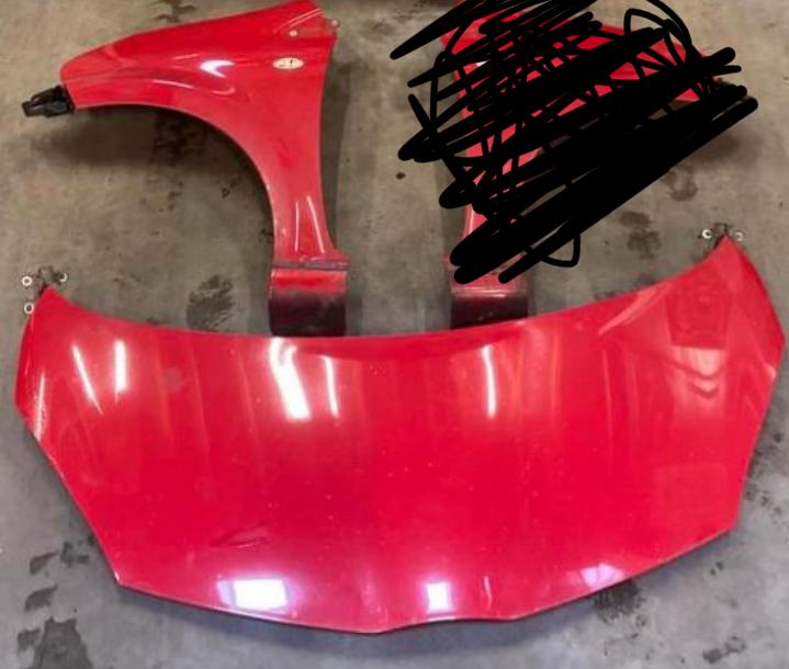 Toyota aygo neus rood spatbord motorkap, Ta, Voor, Yo, Ophalen of Verzenden