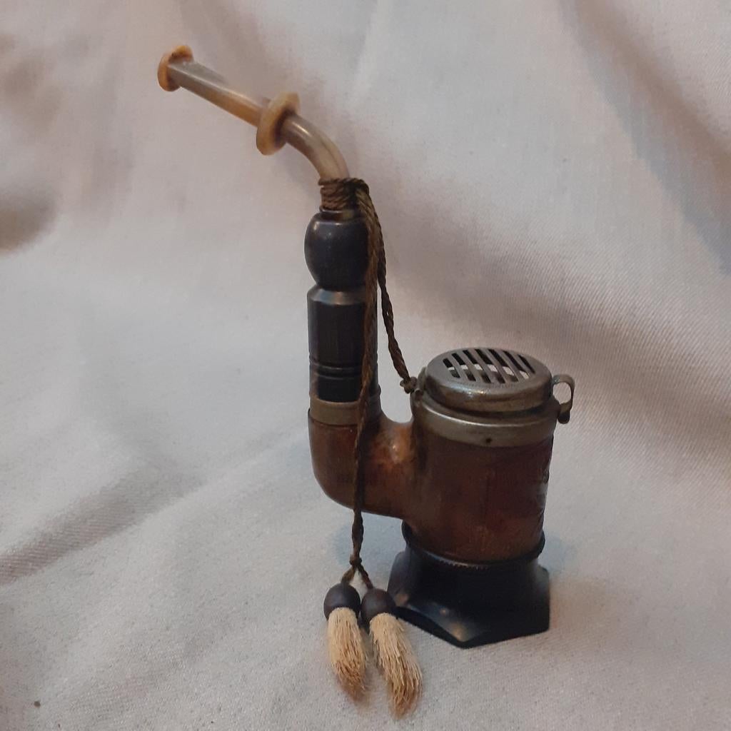 Oude pijp, "jacht hert" "Allwetter" 03480, Verzamelen, Rookartikelen, Aanstekers en Luciferdoosjes, Ophalen of Verzenden, Gebruikt