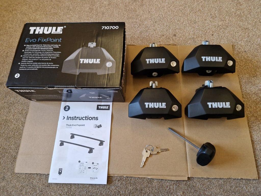 Thule 7107 Fixpoint Voetenset, Ophalen of Verzenden, Zo goed als nieuw