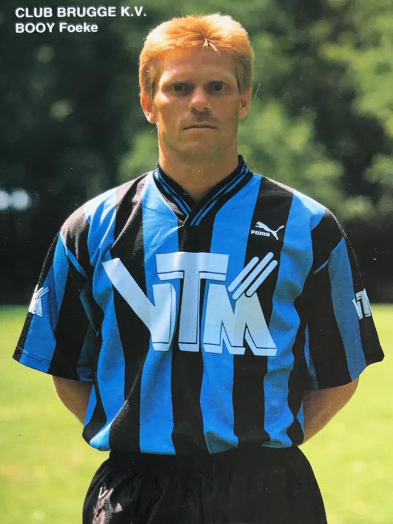 Spelerskaart Foeke Booy - Club Brugge, Verzamelen, Sportartikelen en Voetbal, Ophalen of Verzenden, Zo goed als nieuw, F.C. Utrecht