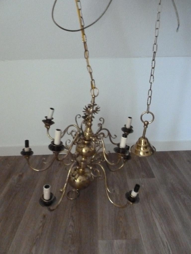 Antieke kroonluchters, Ophalen, Gebruikt, Metaal, Antiek