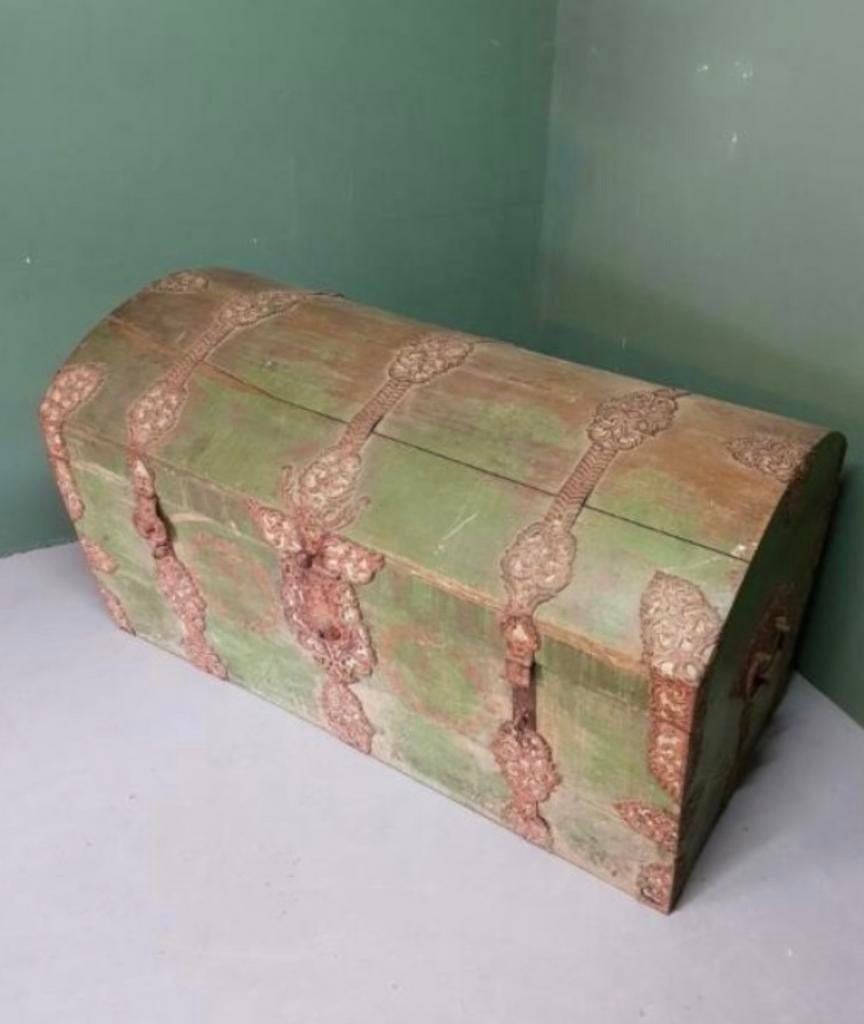 Bruidskist/ dekenkist/ zweedsekist, Gebruikt, 100 tot 150 cm, Eikenhout, Ophalen of Verzenden