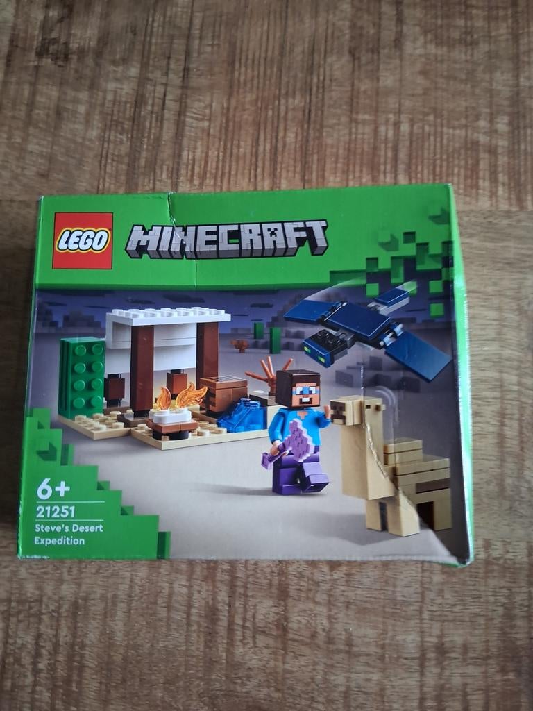 Lego minecraft steve's desert expedition 21251, Ophalen of Verzenden, Nieuw