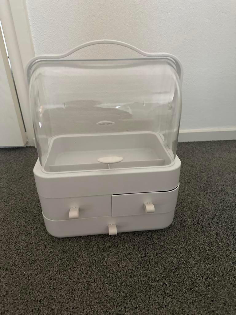 Witte Make-up Organizer met Lades(skincare orgeniser), Ophalen of Verzenden, Nieuw, Wit, Hardcase