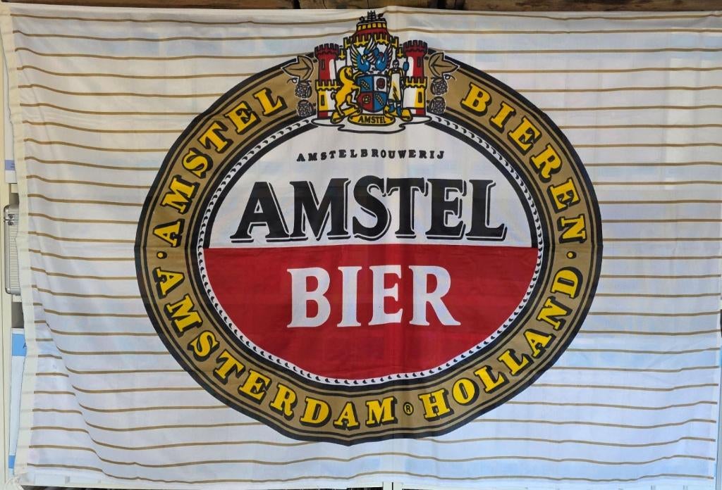 Witte Amstel bier vlag 90*180, Verzamelen, Biermerken, Ophalen of Verzenden, Nieuw, Overige typen, Amstel