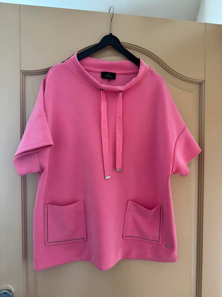 ZGAN Heel mooi roze shirt/trui van Monari mt 40, Maat 38/40 (M), Ophalen of Verzenden, Zo goed als nieuw, Korte mouw