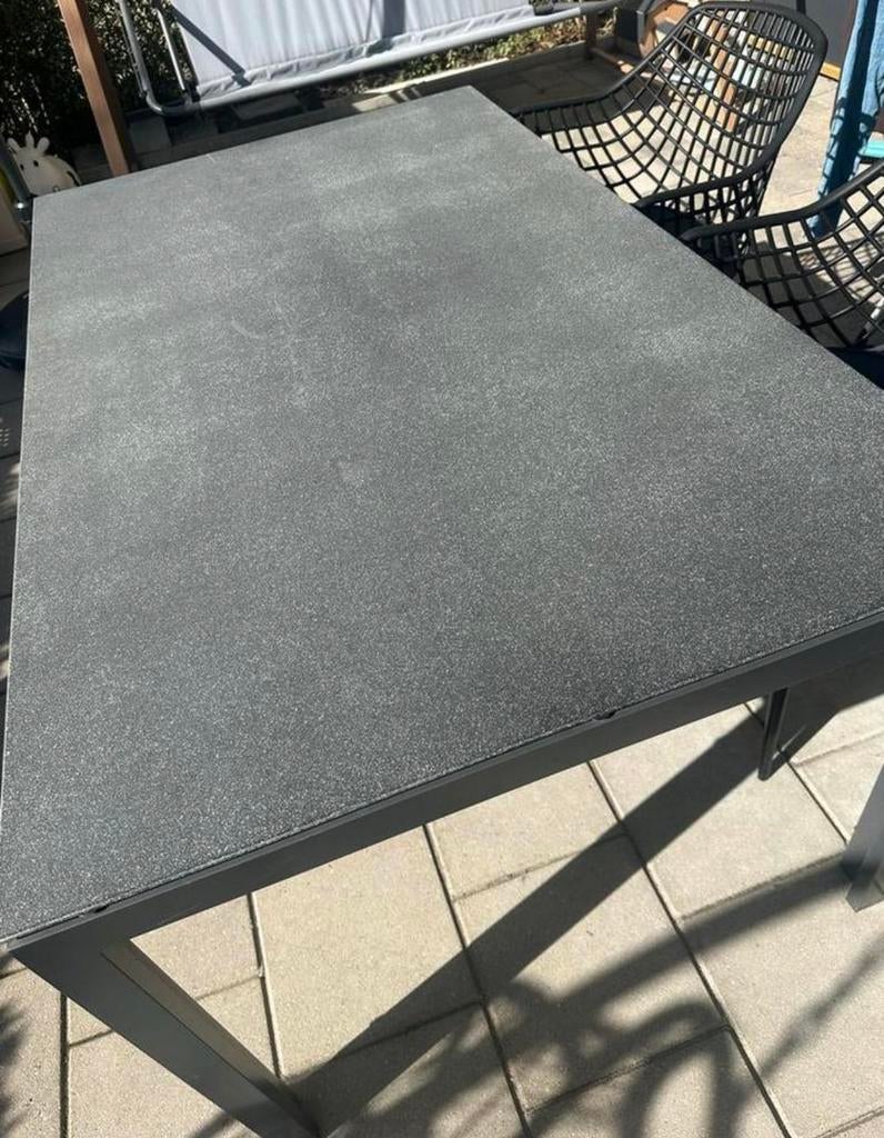 Intratuin tuintafel, Tuin en Terras, Ophalen, Zo goed als nieuw, Rechthoekig, Aluminium