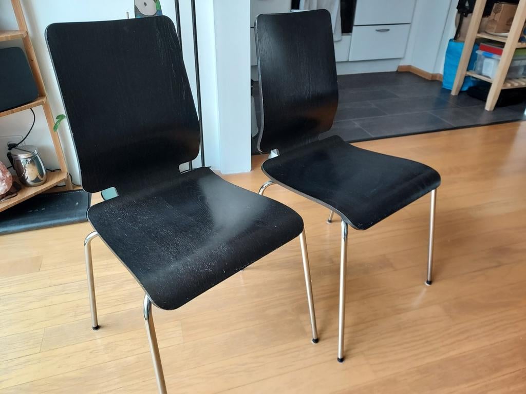 TAFEL EN STOELEN, Huis en Inrichting, Tafels | Eettafels, Ophalen, Gebruikt, 50 tot 100 cm, 100 tot 150 cm
