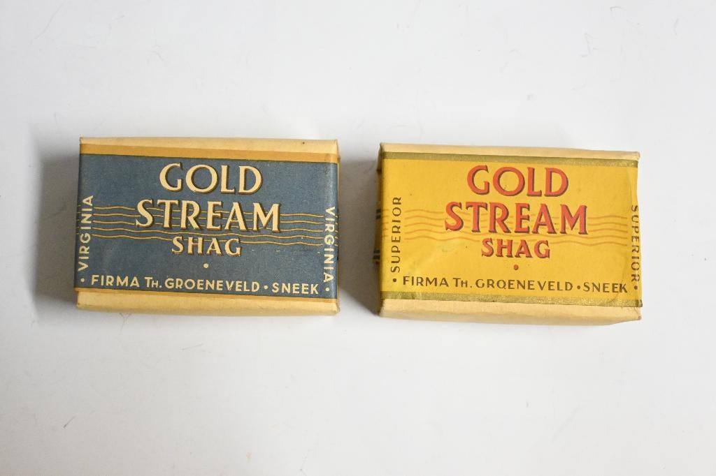 2x goldstream shag groeneveld sneek ongeopend, Verzamelen, Rookartikelen, Aanstekers en Luciferdoosjes, Ophalen of Verzenden, Zo goed als nieuw