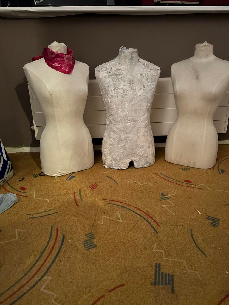 Drie etalagepoppen bieden, Ophalen of Verzenden, Gebruikt, Overige typen, Overige