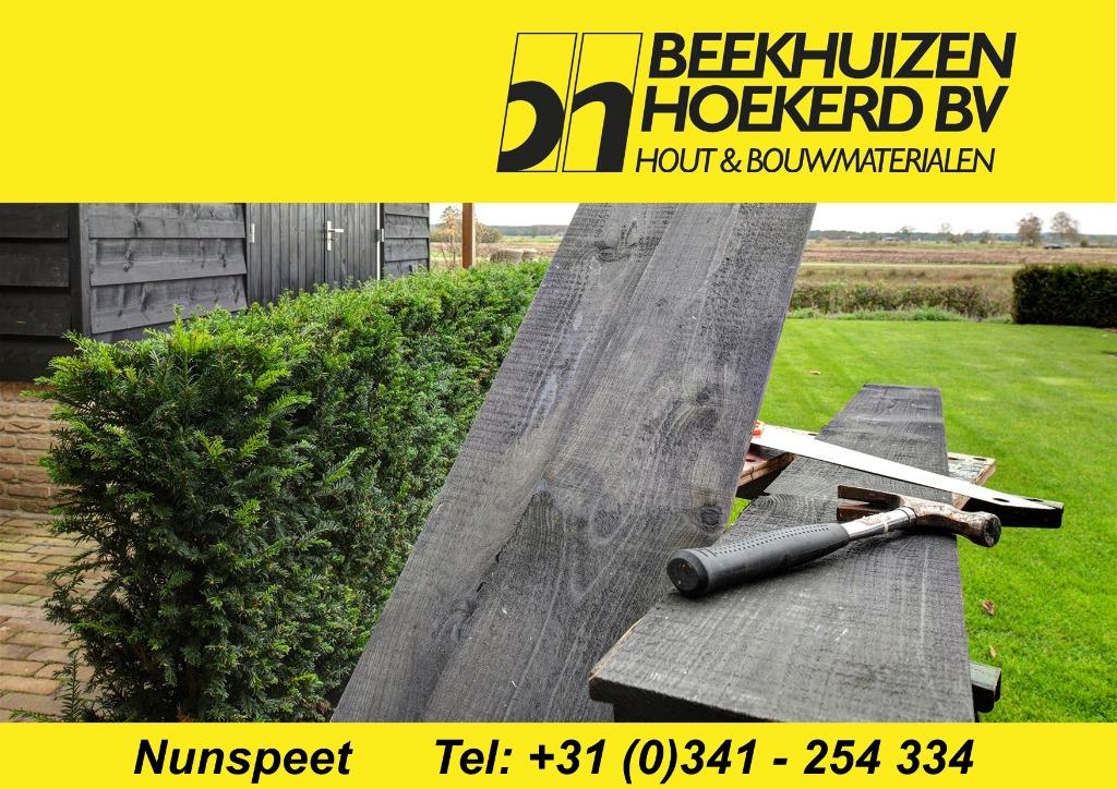 DOUGLAS ZWEEDSRABAT ZWART GEIMPREGNEERD 15/30x195mm, Doe-het-zelf en Verbouw, Hout en Planken, 25 tot 50 mm, Nieuw, Plank, 300 cm of meer