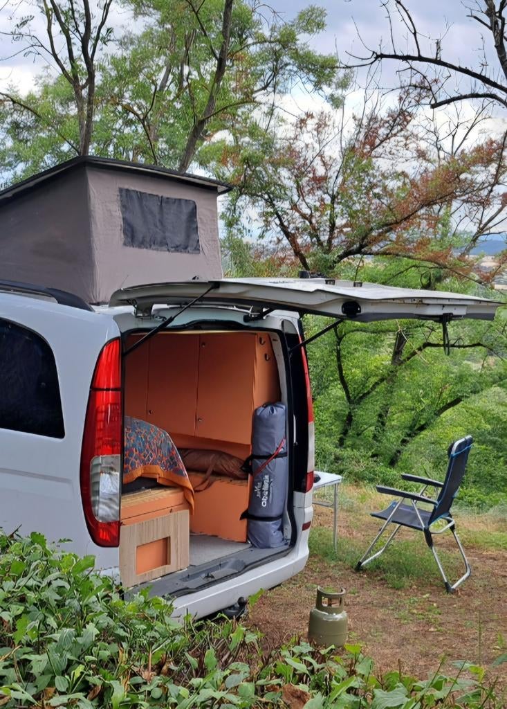 Mercedes Vito 111 camperbus in prijs verlaagd!, Buscamper of Camperbus, Tot en met 2, Mercedes-Benz, Particulier