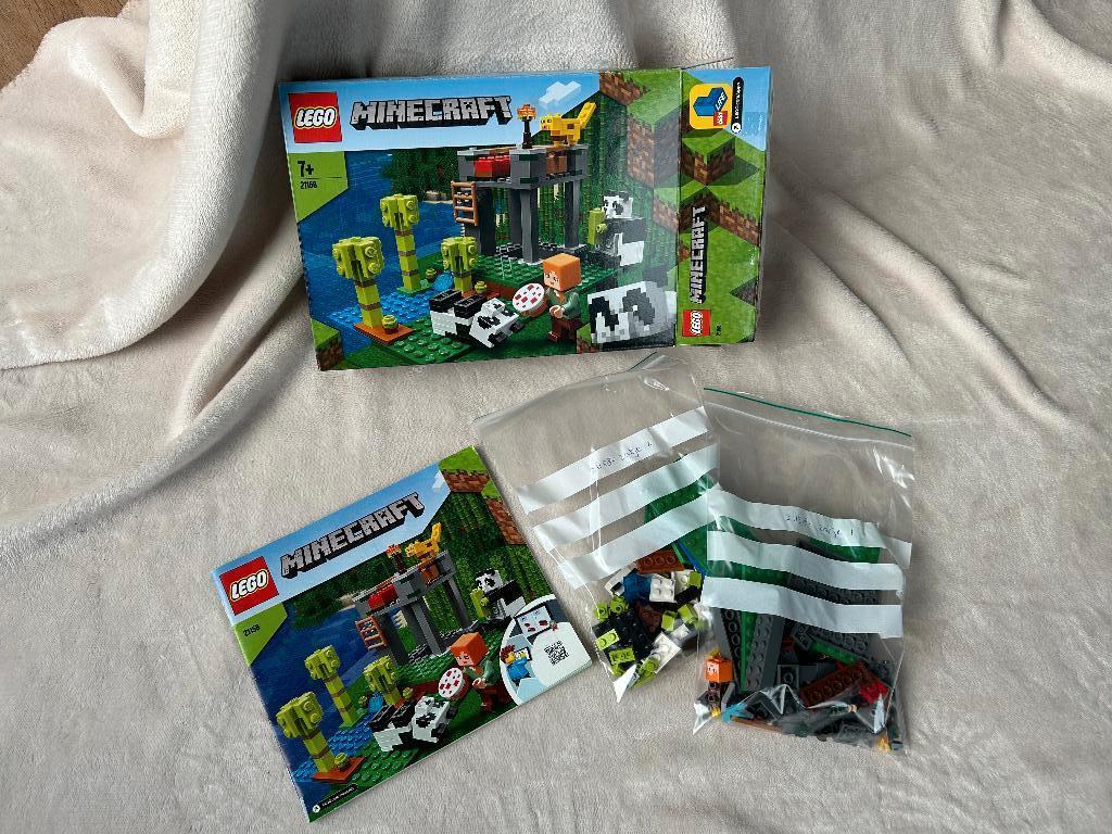 Lego Minecraft Het Pandaverblijf - 21158, Kinderen en Baby's, Speelgoed | Duplo en Lego, Zo goed als nieuw, Lego, Complete set