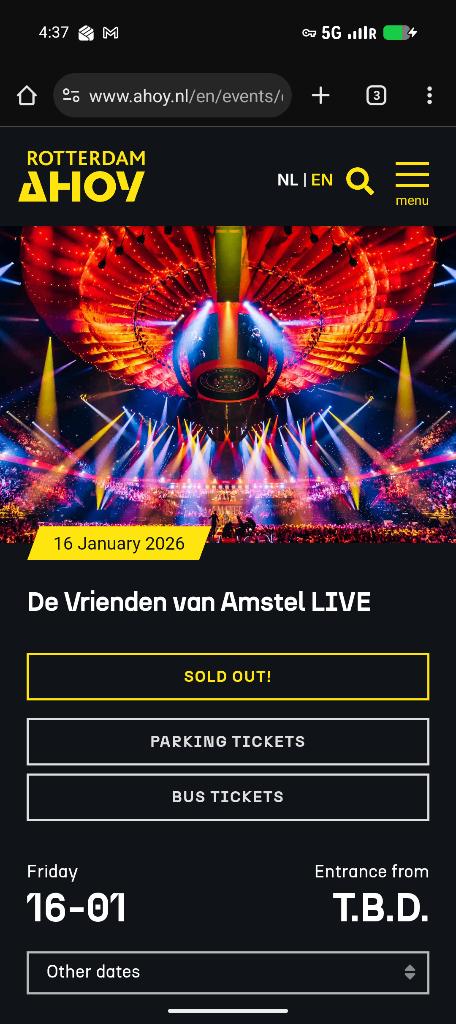 Podium Staanplaatsen Amstel Live, Ophalen of Verzenden