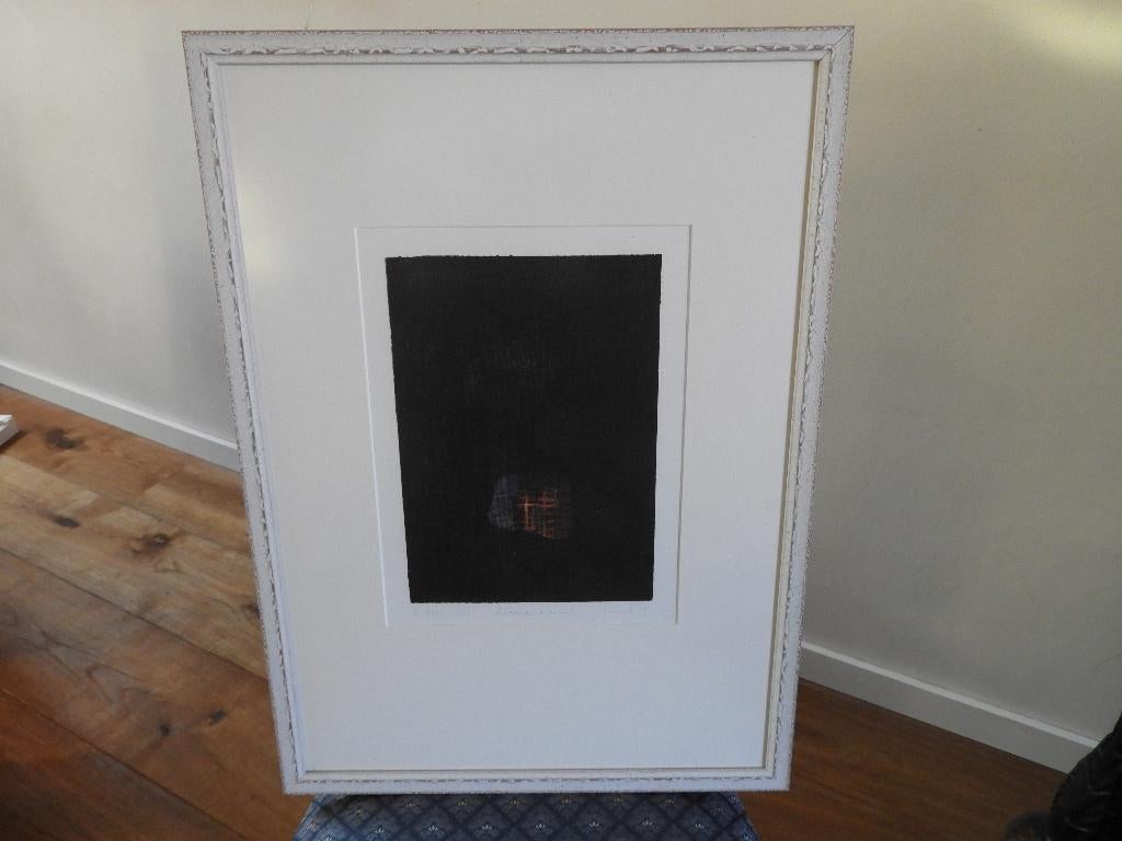 zonder titel, kleurenlitho - Gesigneerd - Jan Baas (1960-), Antiek en Kunst, Ophalen of Verzenden