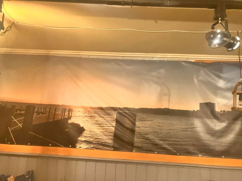 Grote spandoek Salou Spanje - 4 meter, Ophalen, Gebruikt, 75 m² of meer, Overige typen