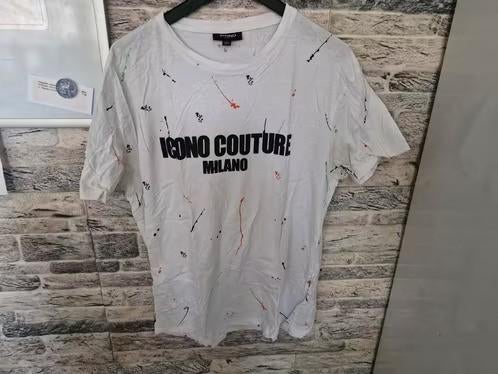 Wit tshirt met verfsoorten Maat xxl h, Kleding | Heren, Wit, Onbekend, Ophalen of Verzenden, Zo goed als nieuw