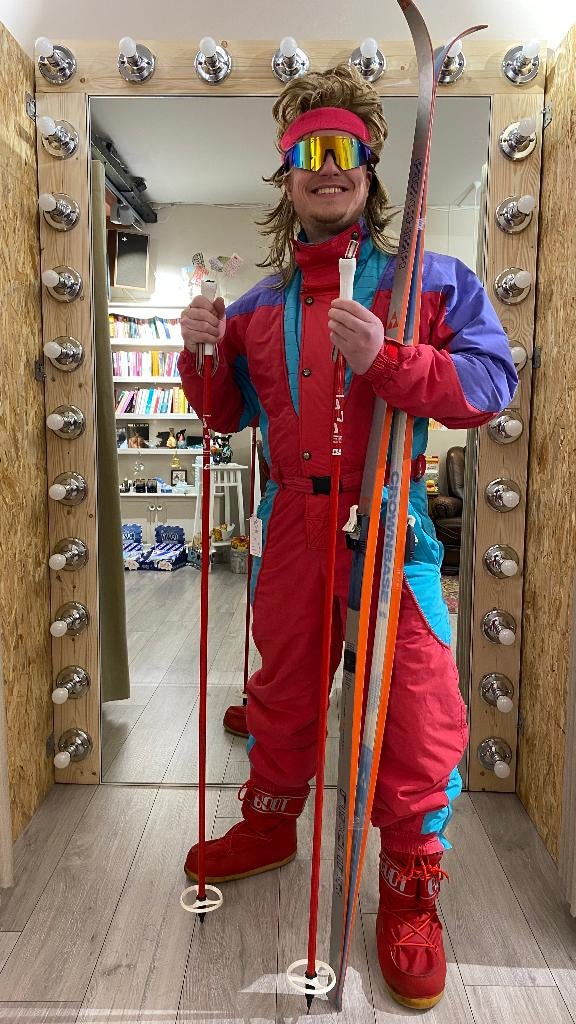 Retro skipak, Kleding | Heren, Wintersportkleding, Maat 48/50 (M), Fugazzi, Ophalen of Verzenden, Zo goed als nieuw