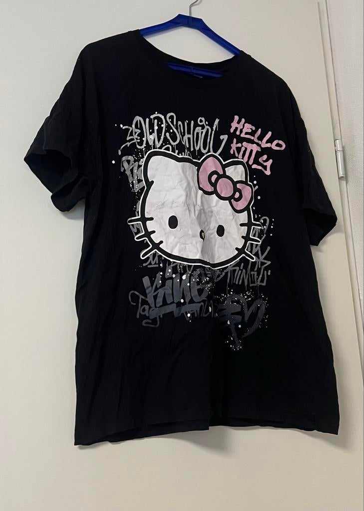 Hello Kitty Oldschool T-shirt Zwart Maat XXL, Ophalen of Verzenden, Zo goed als nieuw