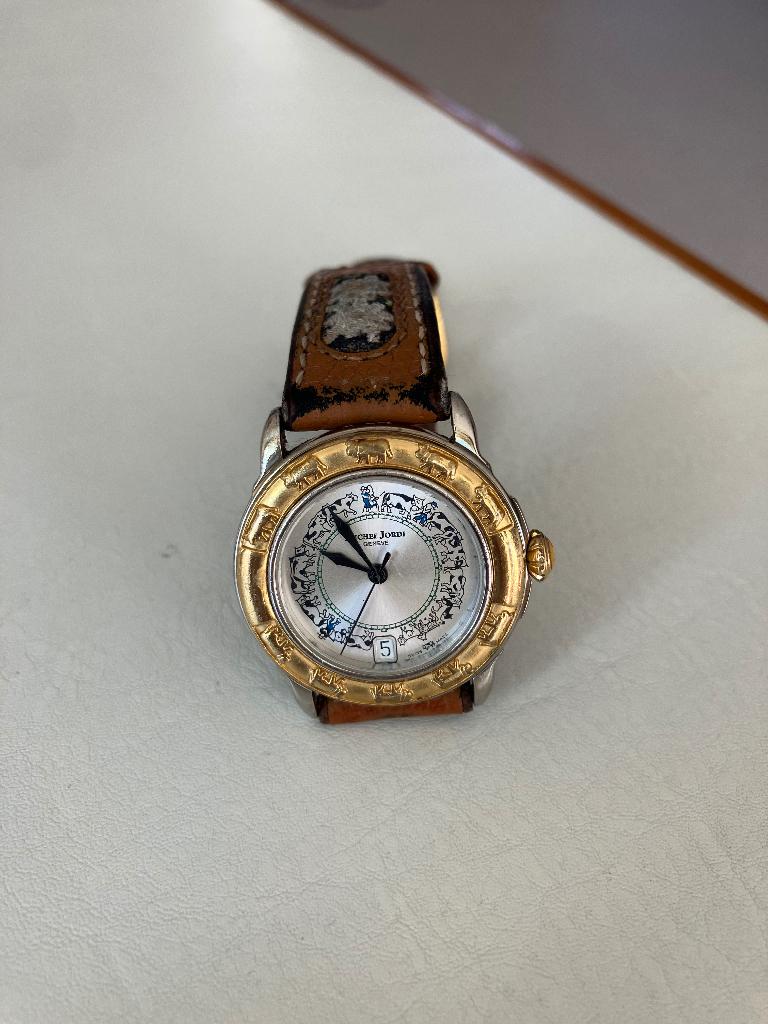 Horloge van Michel Jordi, Staal, Polshorloge, Ophalen, Overige merken