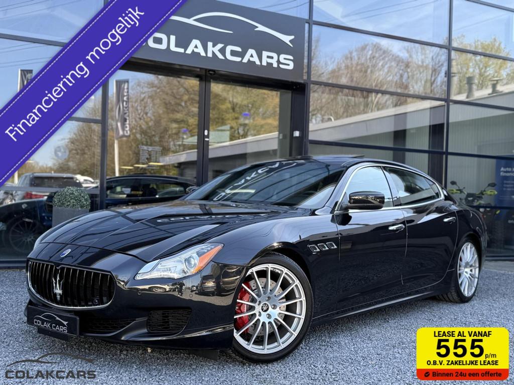Maserati Quattroporte 3.0 S Q4 411pk Navigatie/Stoelverwarm, Automaat, Gebruikt, Euro 6, Zwart