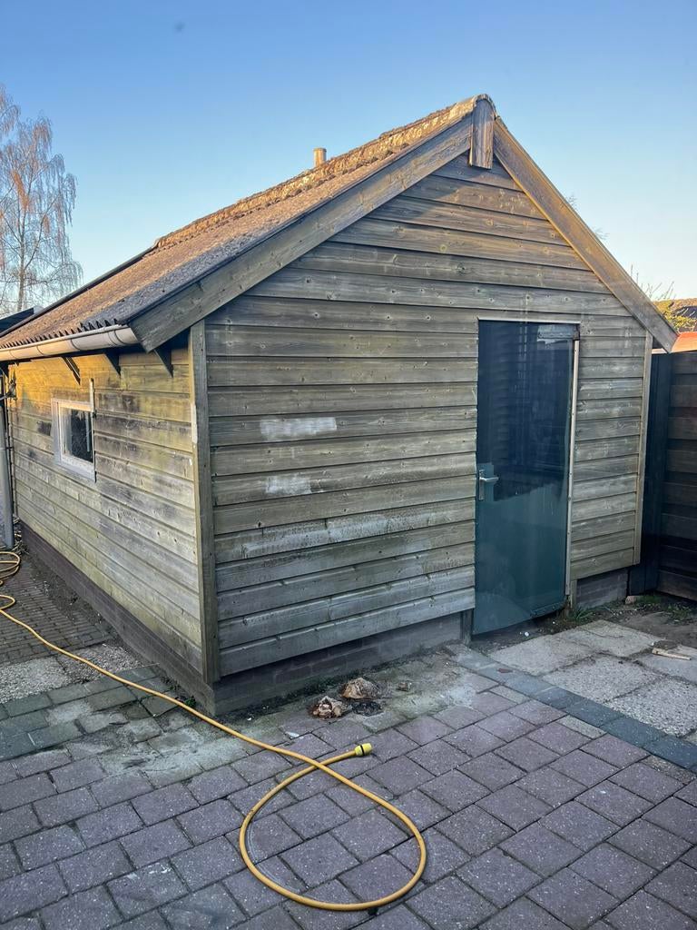 Schuurtje/ tuinhuis.., Tuin en Terras, Tuinhuizen, Ophalen of Verzenden, Zo goed als nieuw, 250 tot 500 cm