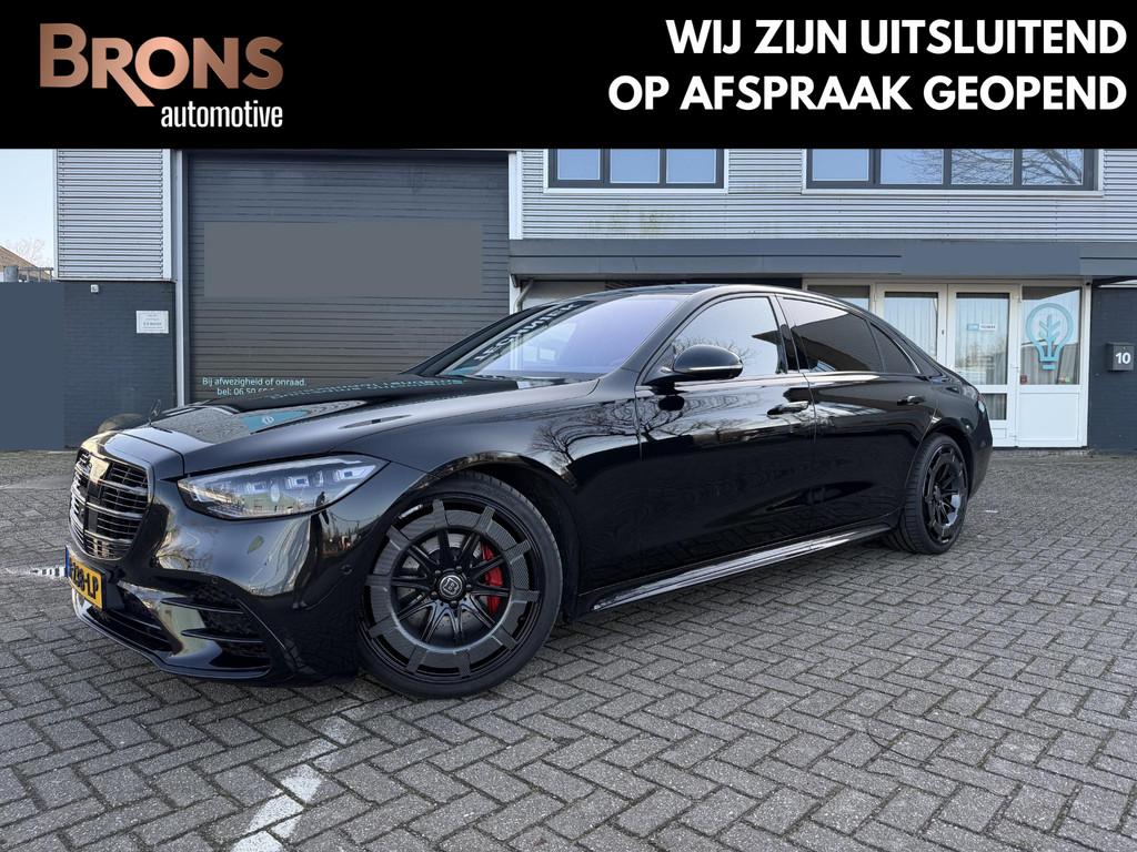 Mercedes-Benz S-klasse 580 4MATIC Lang AMG Line Full options, Auto's, Automaat, Gebruikt, Zwart, Bedrijf