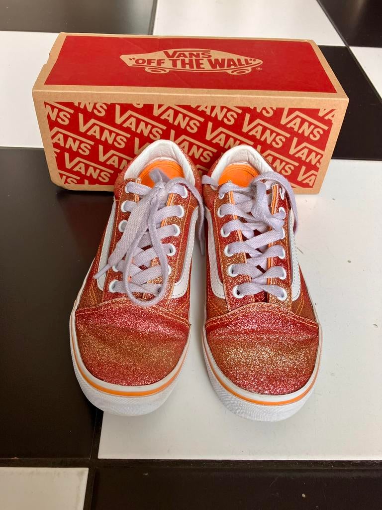 Vans old school glitter maat 32,5, Ophalen of Verzenden, Zo goed als nieuw, Jongen of Meisje, Sportschoenen