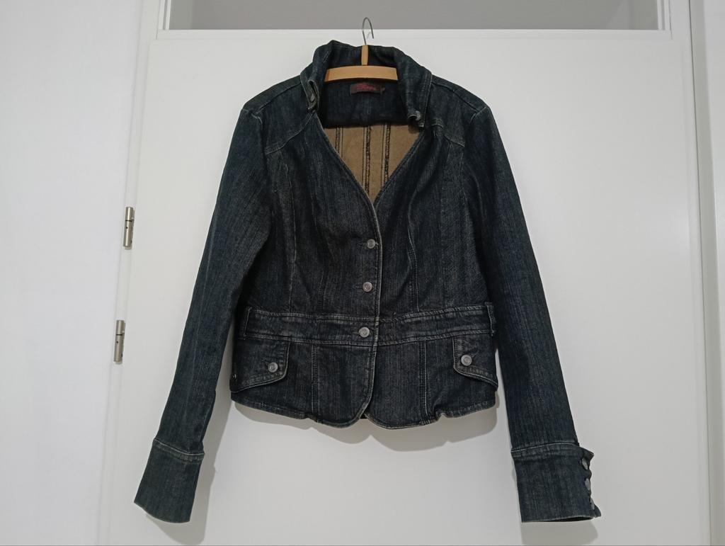 Steps spijkerjasje maat 42, Blauw, Maat 42/44 (L), Ophalen of Verzenden, Zo goed als nieuw