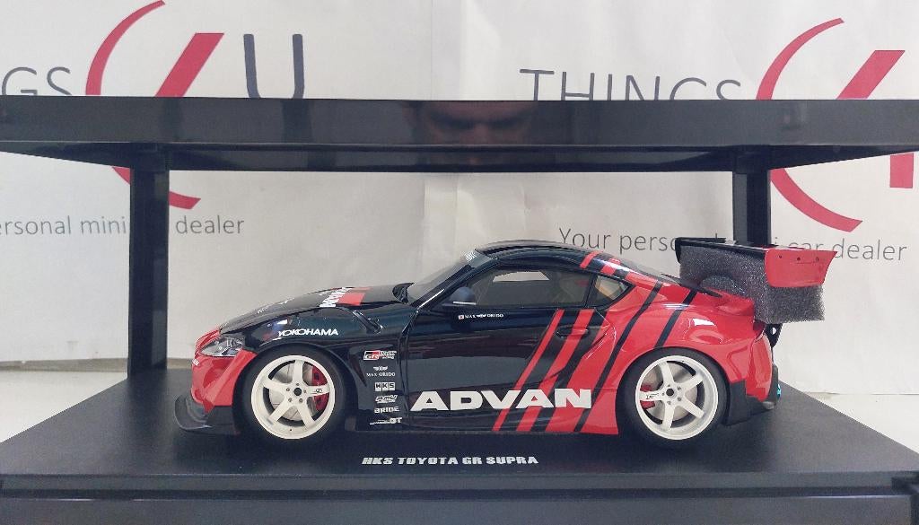 GT Spirit 1:18 Toyota Supra by Advan black red 2020 nieuw, Ophalen of Verzenden, Nieuw, Auto, Overige merken