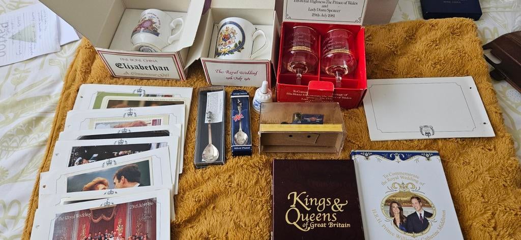 Kleine verzameling Engelse Koningshuis, Verzamelen, Koninklijk Huis en Royalty, Ophalen of Verzenden, Servies