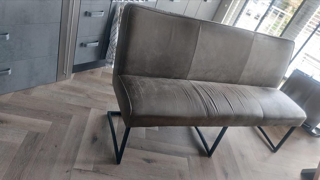 Twee bankjes voor eettafel of wachtruimte, Ophalen, Gebruikt, Minder dan 75 cm, 150 tot 200 cm