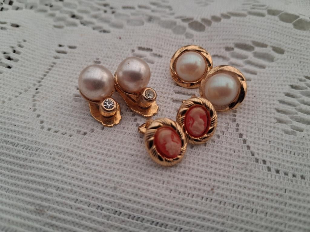 Lot vintage sieraden, Sieraden, Tassen en Uiterlijk, Antieke sieraden, Verzenden, Overige materialen, Oorbellen