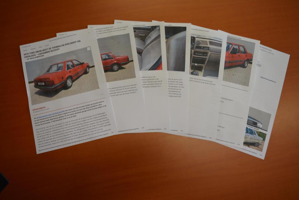 Ford Orion 1.3 GL | 4 Deurs | 77.000 km | Orginele Staat., Voorwielaandrijving, Stof, Gebruikt, Overige modellen