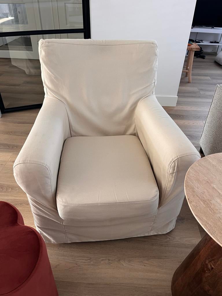 Bemz hoes voor Ikea Jennylund stoel zand beige, Gebruikt, Overige kleuren, Ophalen of Verzenden, Eén