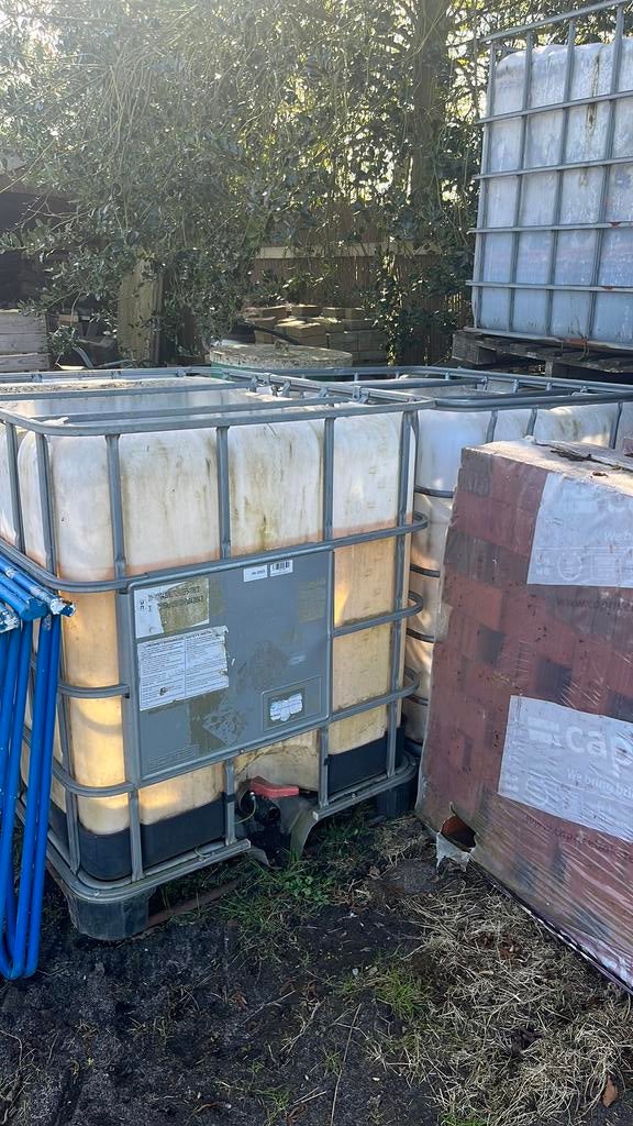 Ibc kratten haardhout opslag, Ophalen, 100 cm of meer, 60 cm of meer, Zo goed als nieuw