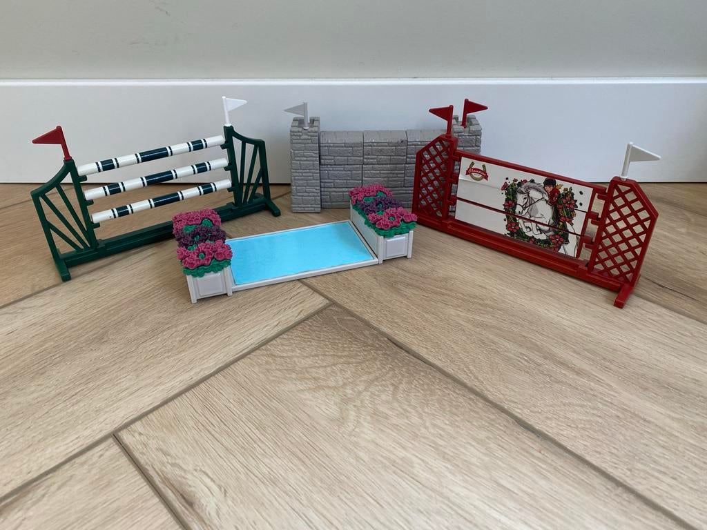 Schleich Springparcours met 4 hindernissen, Kinderen en Baby's, Speelgoed | Overig, Gebruikt, Jongen of Meisje, Ophalen of Verzenden