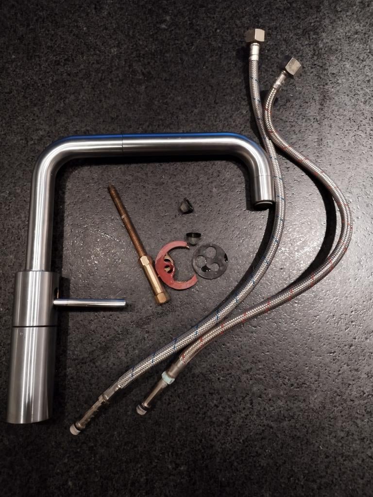 Quooker mengkraan Nordic square afwerking steel mat, Ophalen of Verzenden, Gebruikt