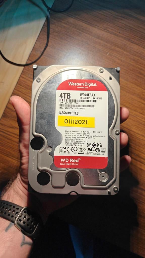 Western Digital WD Red 4TB NAS Hard Drive, Computers en Software, Harde schijven, Ophalen