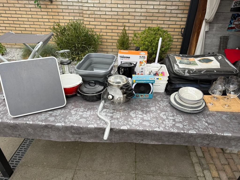 Compleet pakket benodigdheden camper/caravan, Ophalen of Verzenden, Zo goed als nieuw