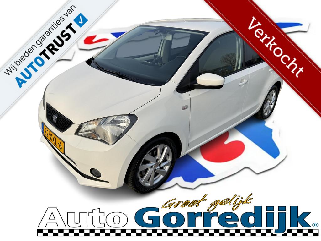 Seat Mii 1.0 Style Sport NAVI,CRUISE,PDC,PRIVACY GLASS, Euro 5, Stof, Gebruikt, Zwart