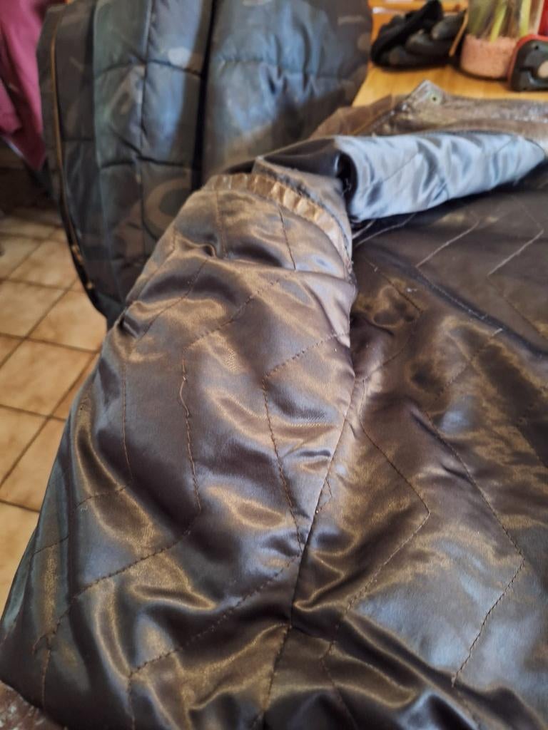 leren jas heren maat large, Ophalen of Verzenden, Gedragen, Maat 52/54 (L), Bruin