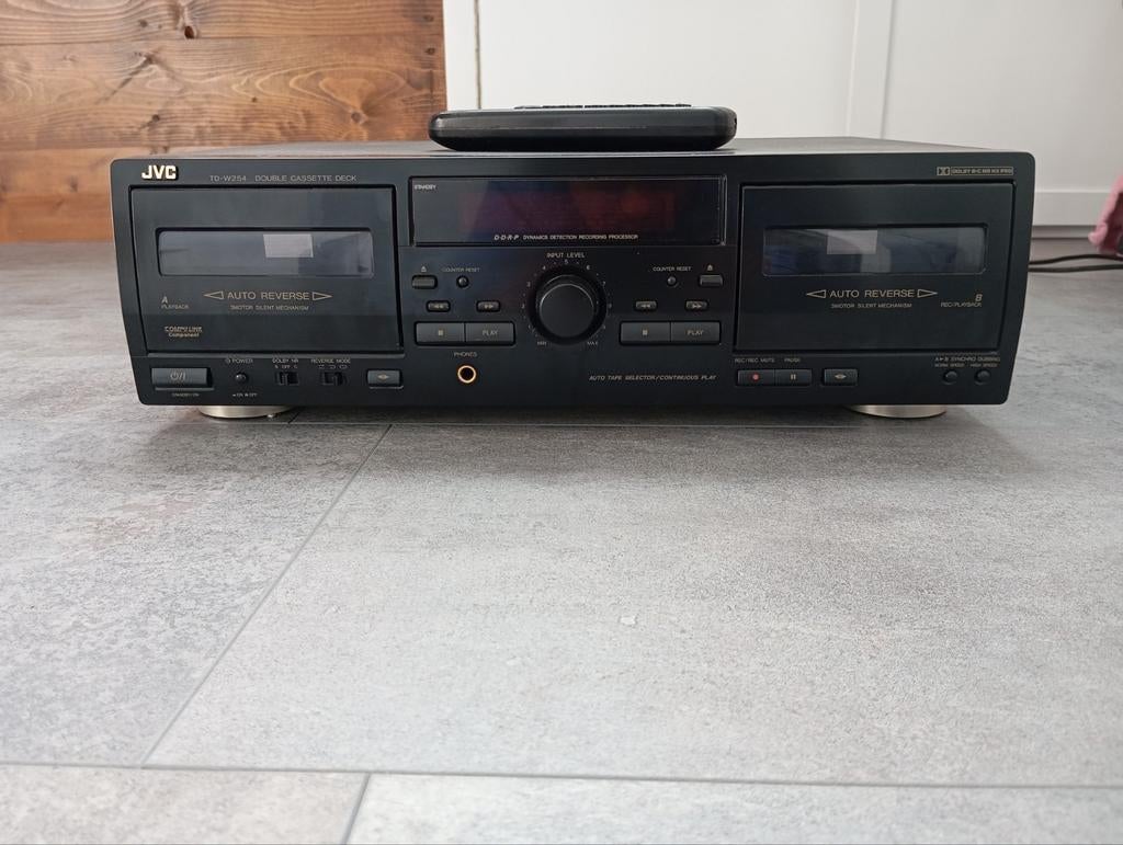 JVC TD-W704 Dubbel Cassettedeck, Ophalen
