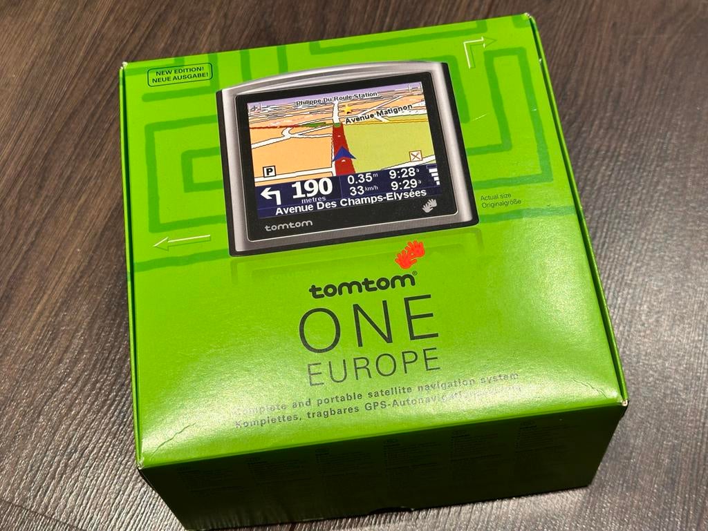 TomTom One Europe Navigatiesysteem met Europa Kaart, Ophalen of Verzenden, Gebruikt