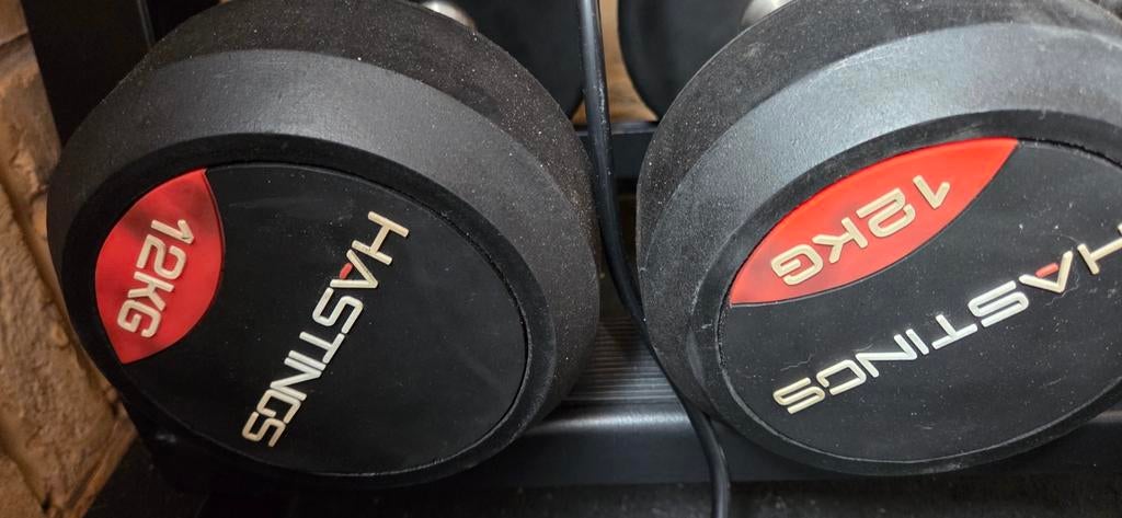 Hastings dumbbells 12kg, 15kg, 18kg, 22.5kg, Ophalen, Nieuw, Benen, Dumbbell